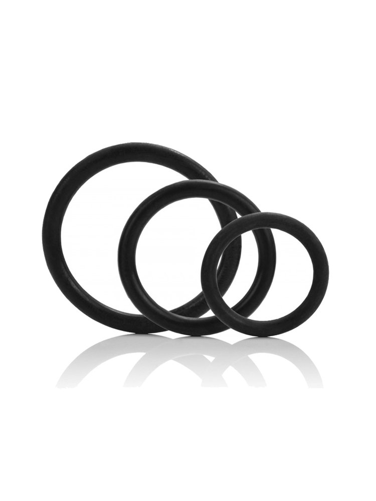 Tri-Rings Set of 3 Black by CalExotics