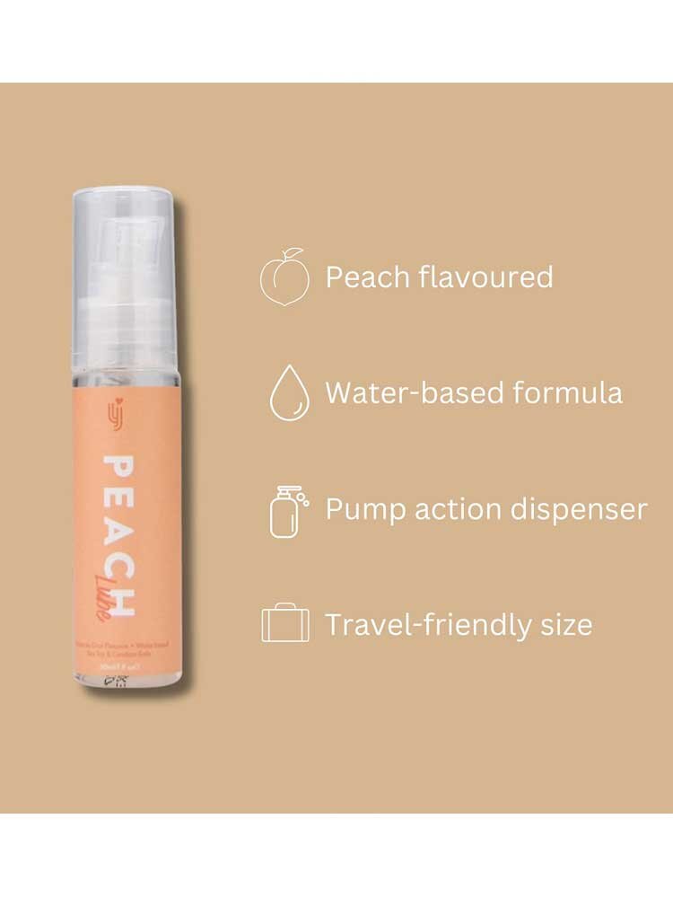 Peach Flavoured Waterbased Lubricant 30ml Loving Joy