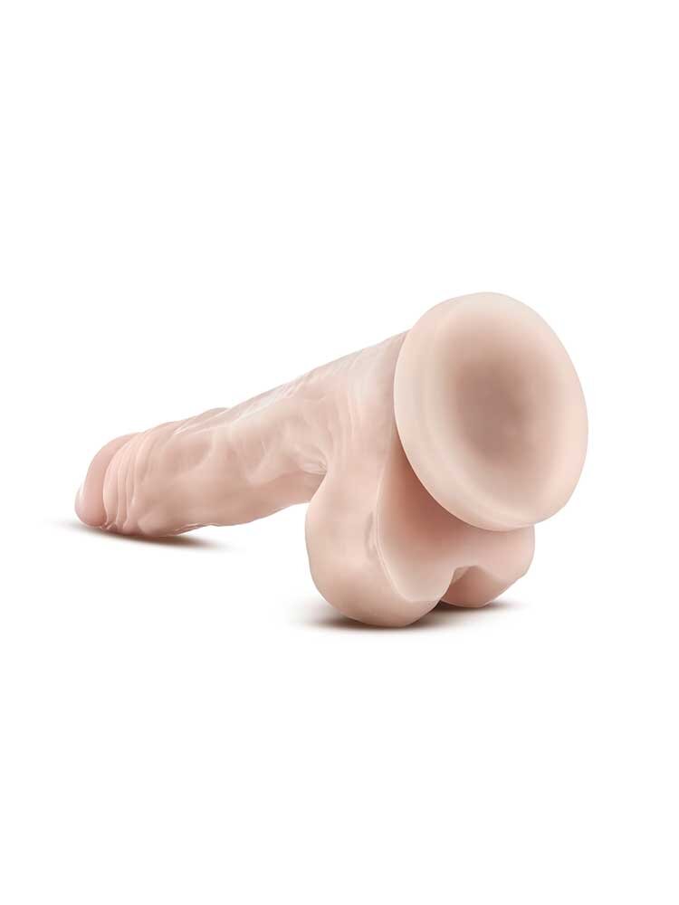 21.5cm Dr Skin Realistic Stud Muffin with Balls Vanilla Blush Novelties