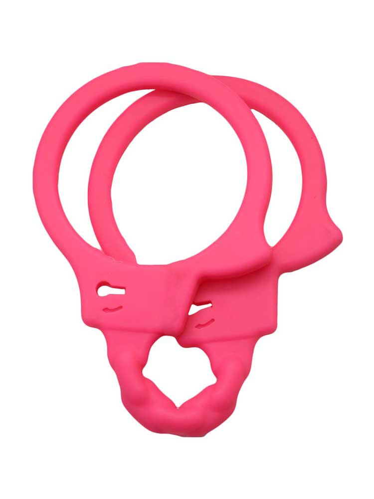 Timeless Silicone Handcuffs Pink by Toyz4Lovers
