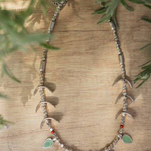 Sandrine Necklace Green By Cherry Anthie