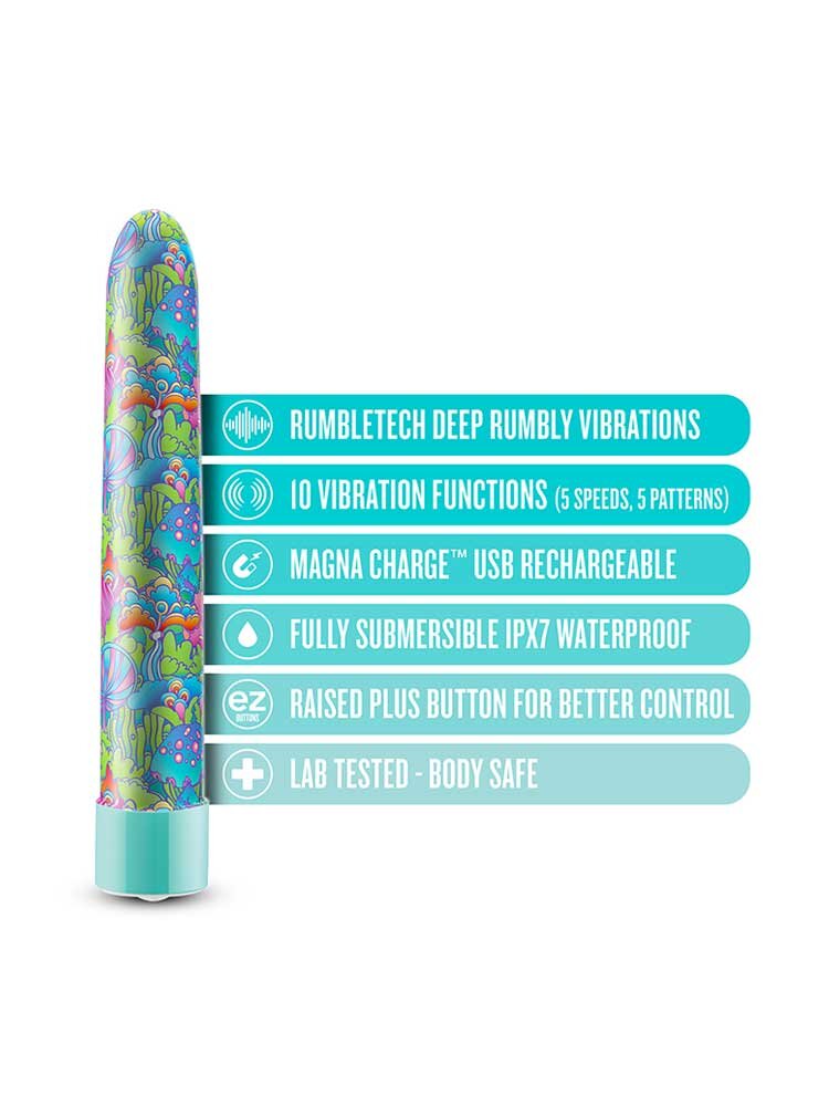 17.8cm Utopia Rechargable Classic Vibe Aqua Blush Novelties