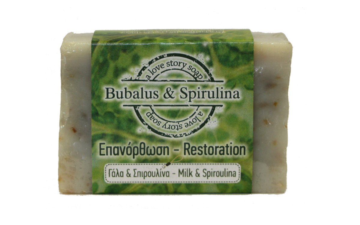 Σαπούνι για επανόρθωση με γάλα βουβαλιού Bubalus & Spirulina