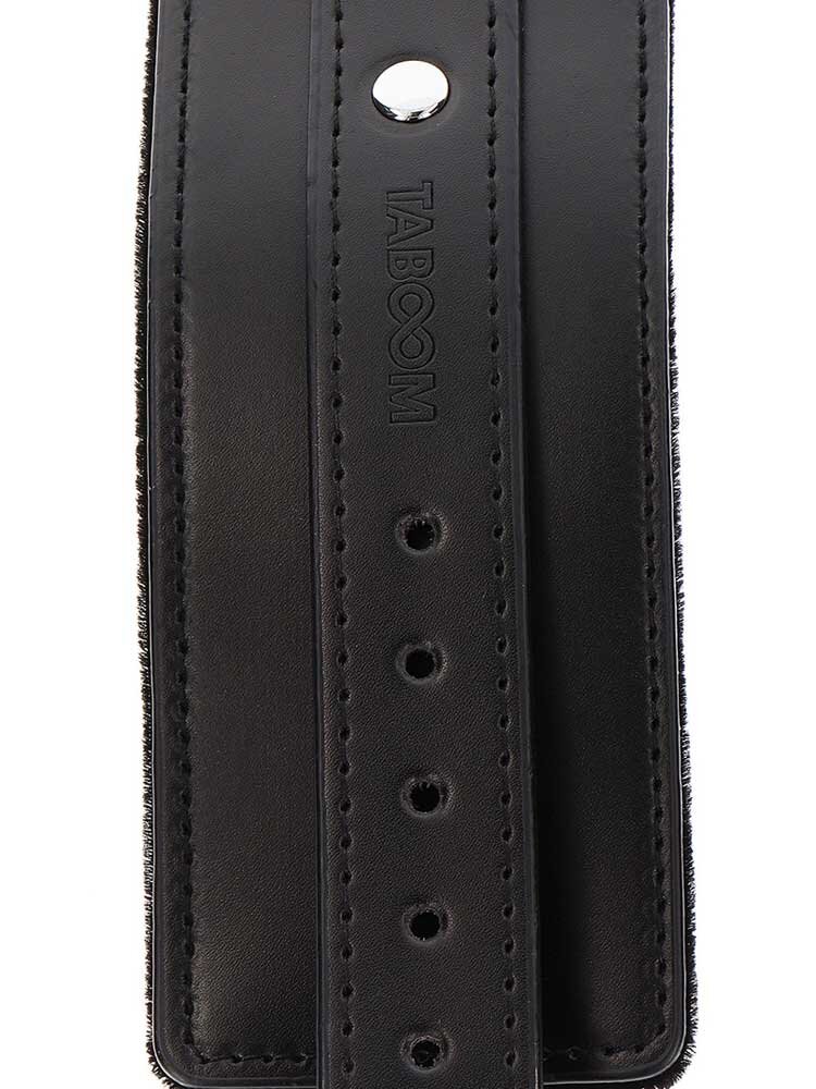 Ankle Cuffs Luxury Bondage Essentials Black by Taboom