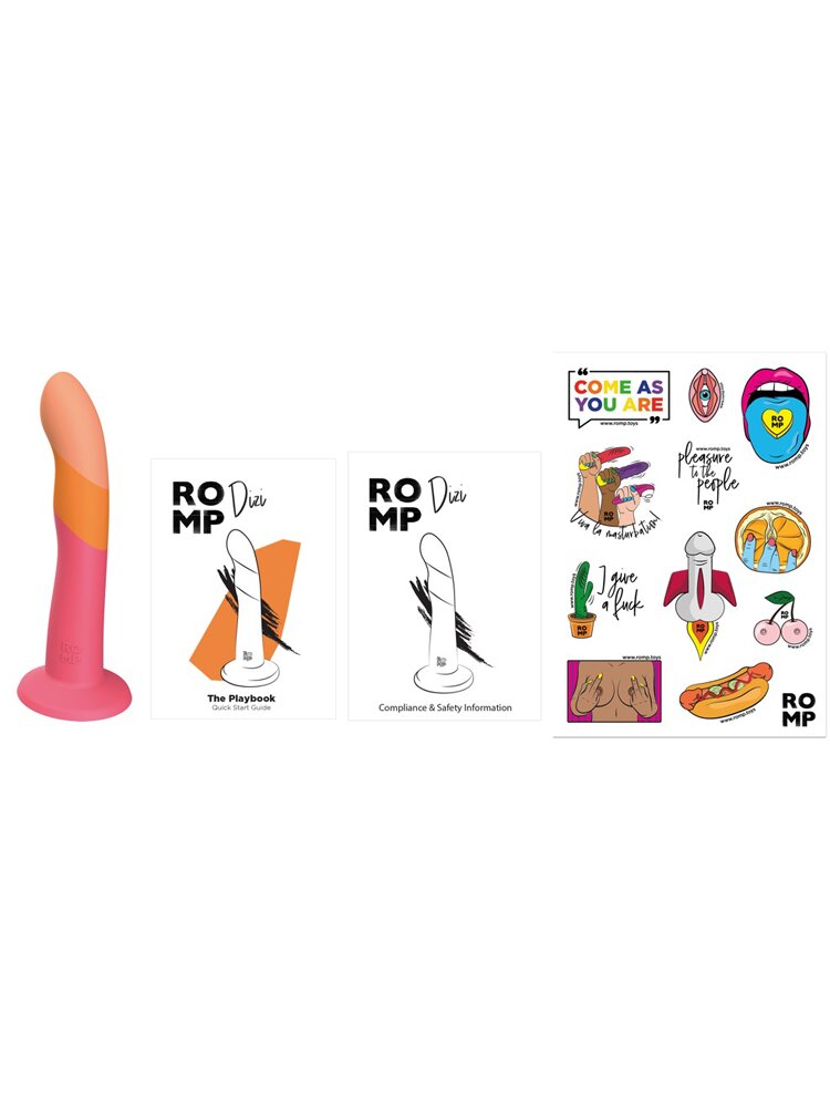 18.0cm Dizi Multicolor Dildo 'Take a Ride' Romp