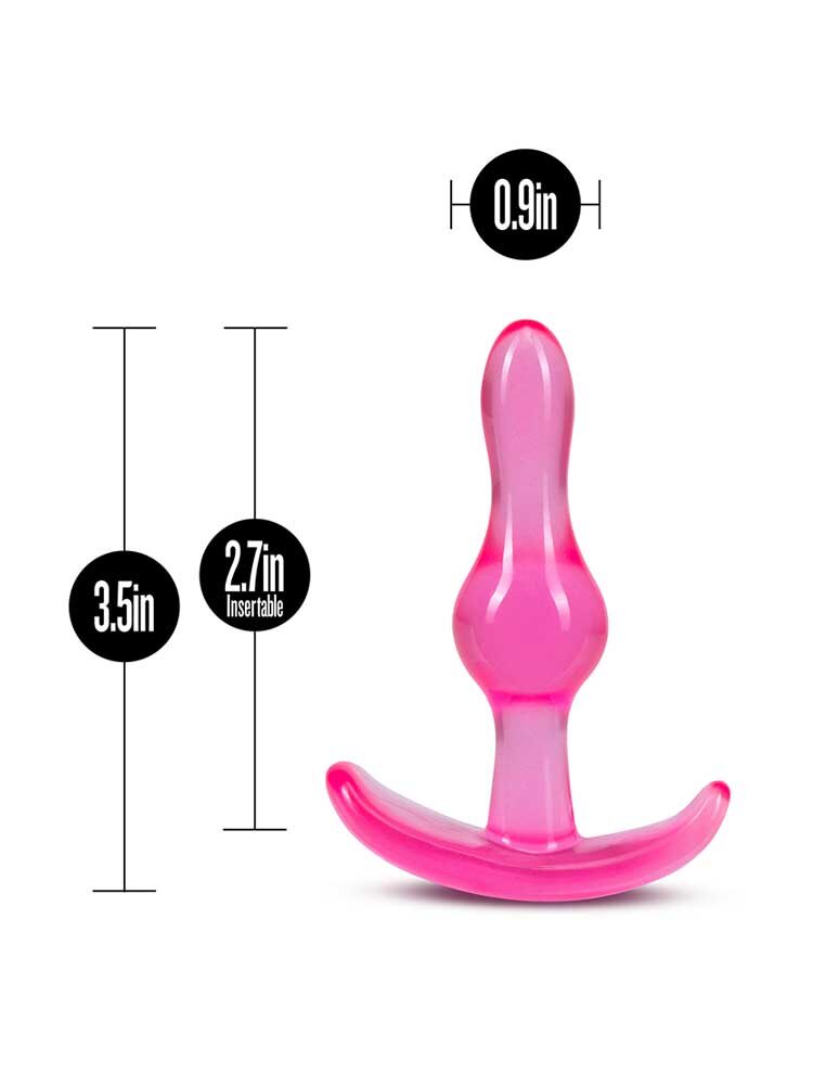 2.5cm Ø Curvy Anal Plug B-Yours Pink 8.9cm Blush Novelties