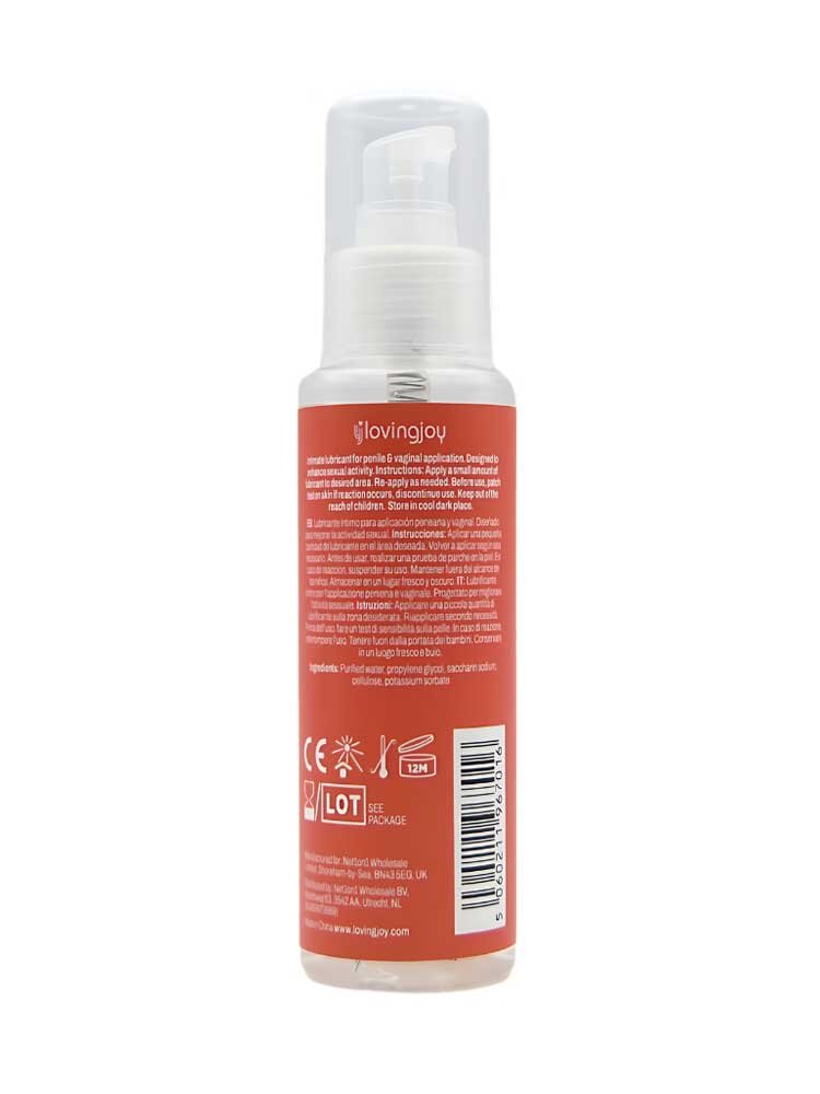 Φράουλα Flavoured Waterbased Lubricant (Υδατοδιαλυτό) 100ml Loving Joy