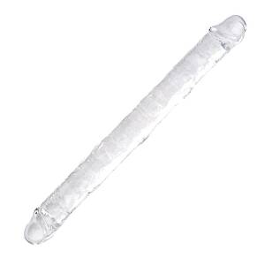 45.5cm Double Ended Dildo Clear Loving Joy