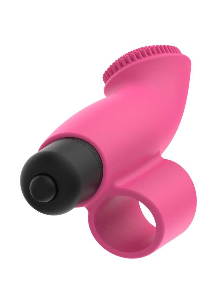 OHMama! Brush Finger Clitoral Vibrator Neon Pink DreamLove