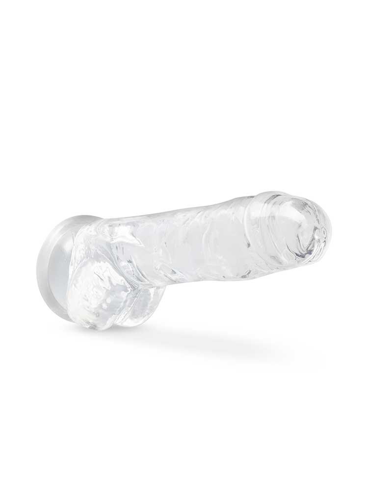 20.3cm Naturally Yours Crystalline Dildo Clear Blush Novelties