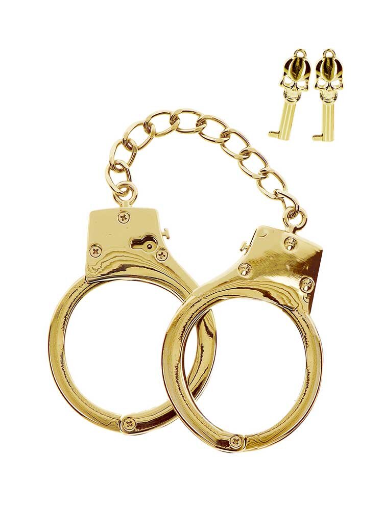 Gold BDSM Handcuffs by Taboom