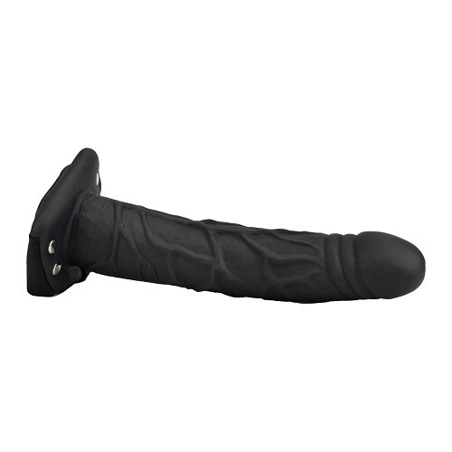 22.8cm Hollow Strap On Black Loving Joy