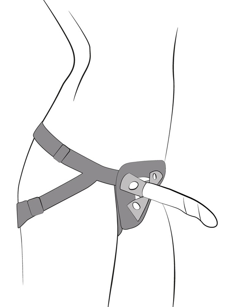 Piccolo Pegging Kit with Multicolor Dildo Romp