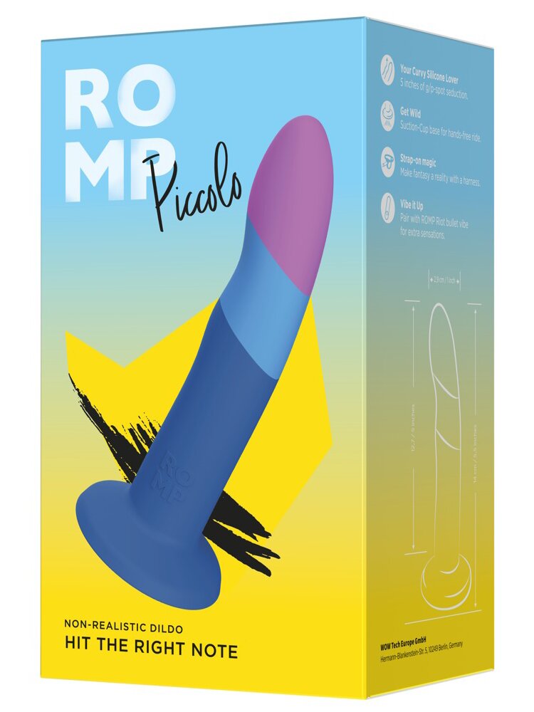 14.0cm Piccolo Multicolor Dildo 'Hit the Right Note' Romp