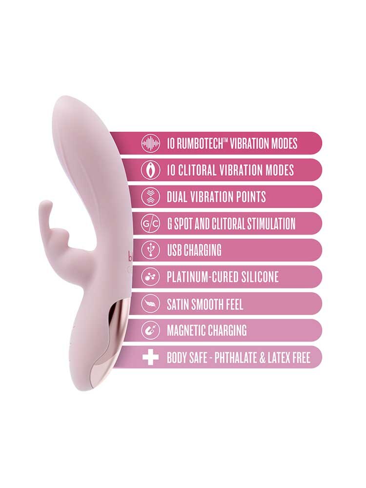 19.7cm Morgan Rabbit Pink Vibrator Blush Novelties