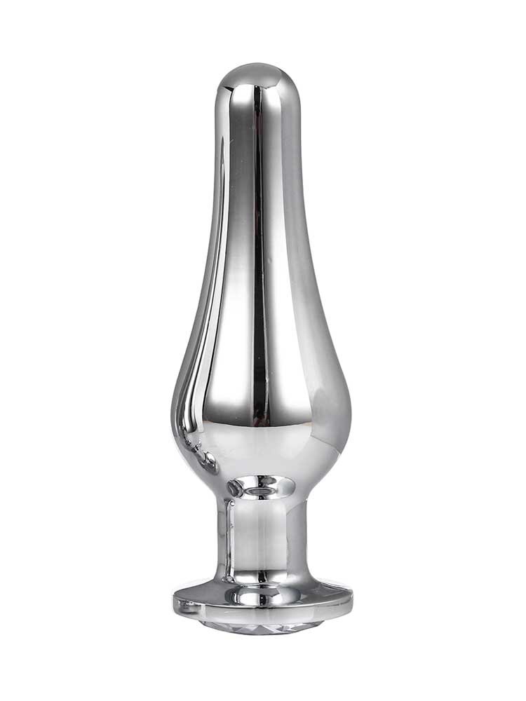 4.0cm Ø Large Gleaming Love Pleasure Plug Silver 12.7cm Dream Toys