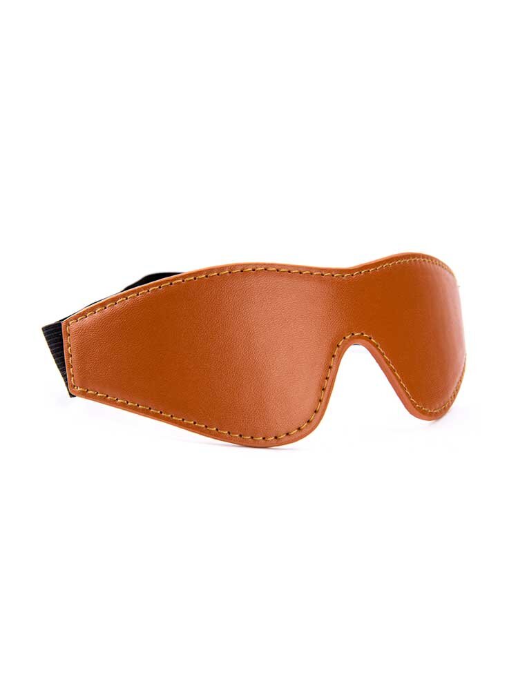 Elite Blaze Blindfold Cognac Vegan Leather Dream Toys