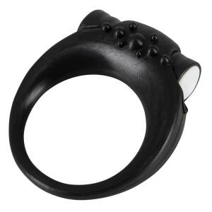 Silicone Vibrating Cock Ring Black Sweet Smile Orion