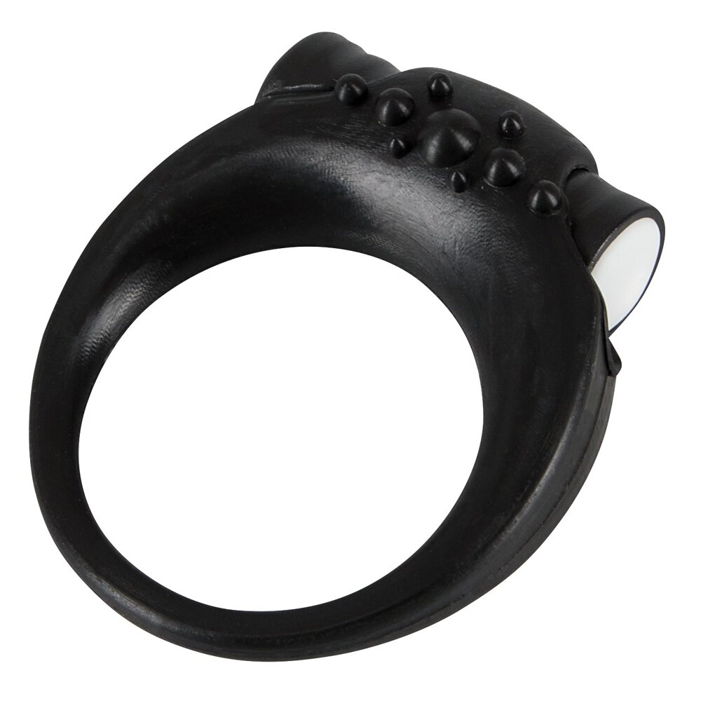 Silicone Vibrating Cock Ring Black Sweet Smile Orion