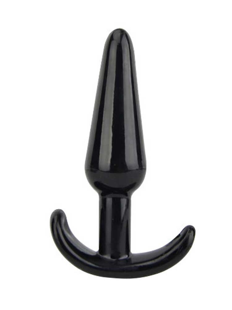 11.0cm Butt Plug Black Loving Joy