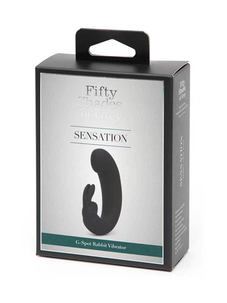 10.9cm G-Spot Rabbit Vibrator Black Fifty Shades of Grey