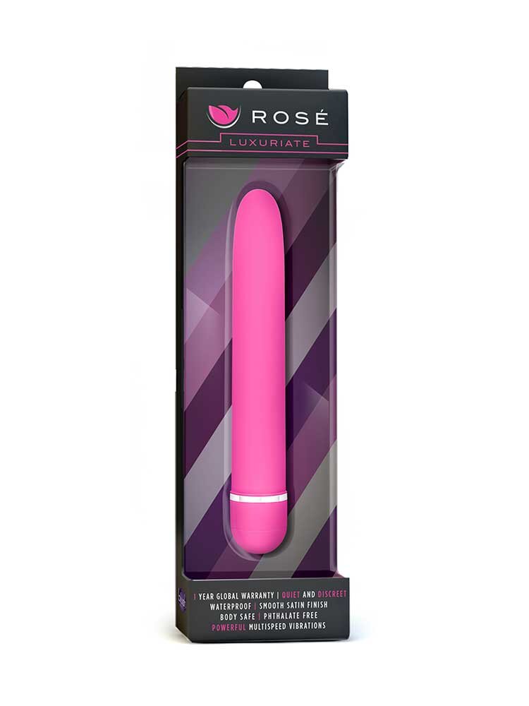 17.7cm Luxuriate Classic Vibrator Pink Blush Novelties