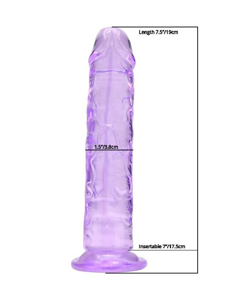 19.0cm Dildo Suction Cup Purple Loving Joy