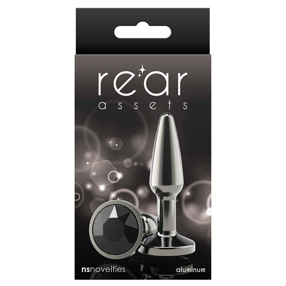 1.9cm Ø Tapered Small Gunmetal Plug Black 7.8cm Ns Novelties