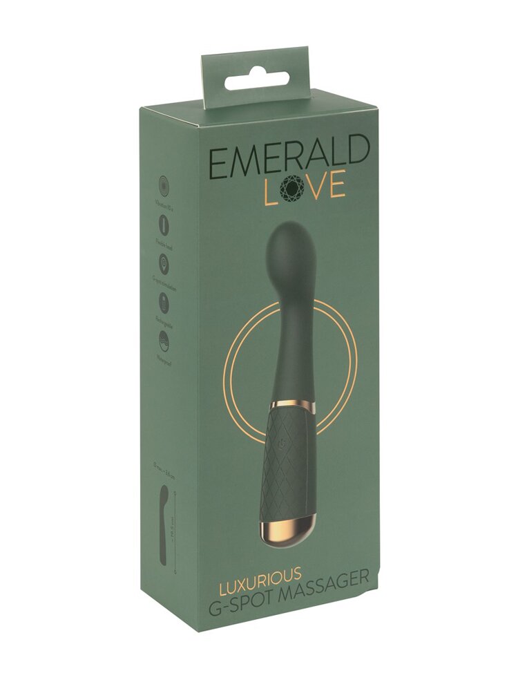 19.5cm Luxurious G-Spot Vibrator Emerald Love Orion