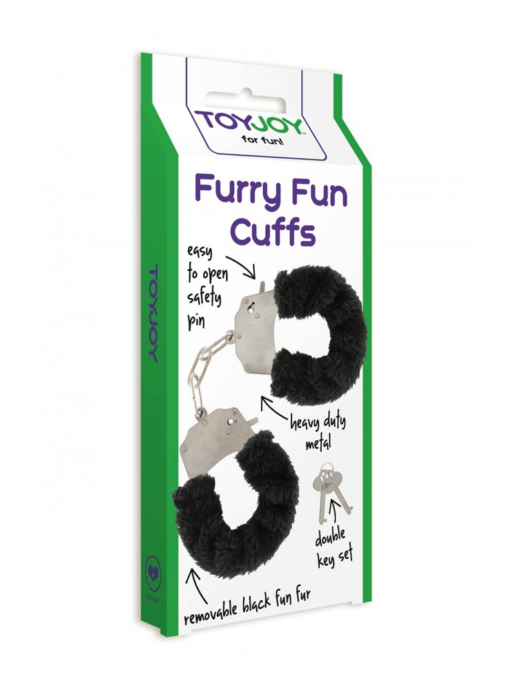 Furry Fun Cuffs Black by ToyJoy