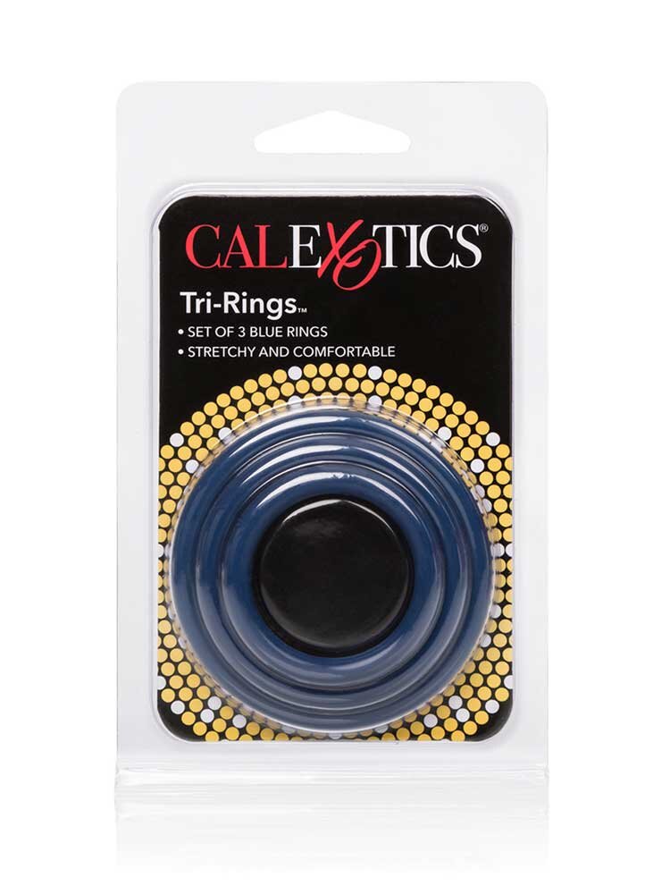 Tri-Rings Set of 3 Blue by CalExotics