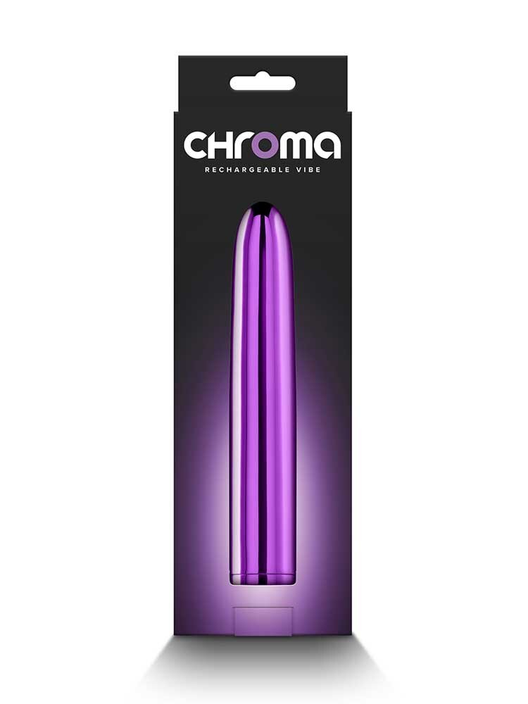 17.0cm Chroma Rechargable Classic Vibrator Purple NS Novelties