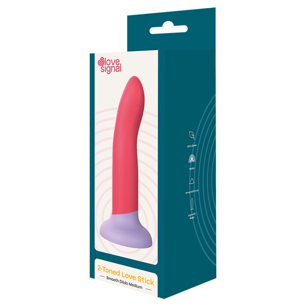 17.0cm Two -Toned Love Stick Medium Dildo Love Signal Dream Toys