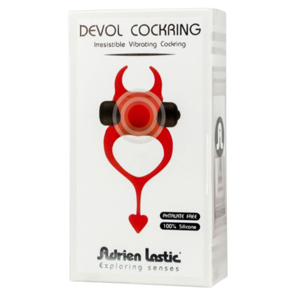 Devol Irressistible Vibrating Cock Ring Red Adrien Lastic