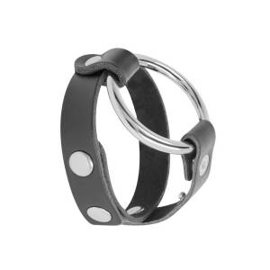 Darkness BDSM Cock & Testicle Ring Black DreamLove