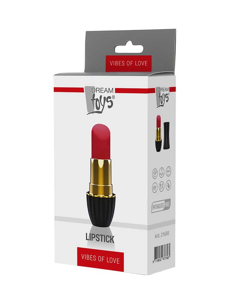 Lipstick Clitoral Vibrator Vibes of Love Red Cream Toys