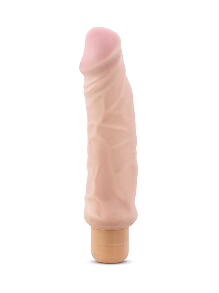 23.4cm X5 Plus Hard On Realistic Vibrator Vanilla Blush Novelties