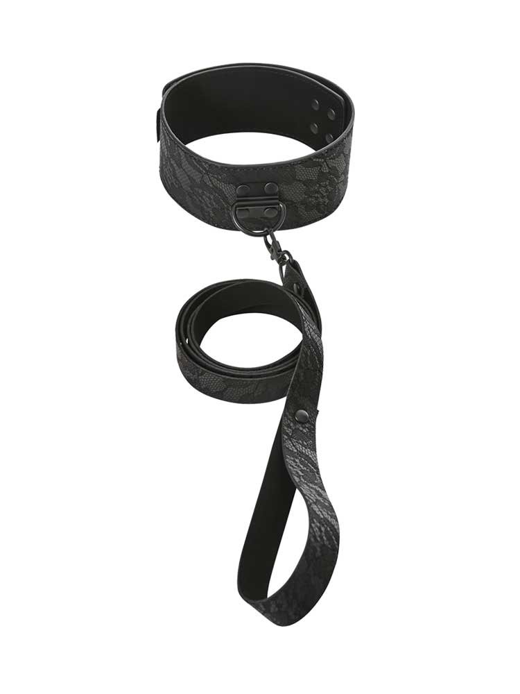 Sincerely Locking Lace Collar & Leash by Sportsheets