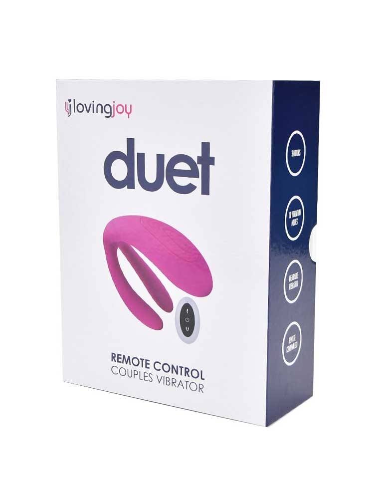 Duet Remote Control Couples Vibrator Purple Loving Joy