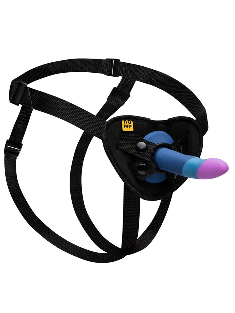 Piccolo Pegging Kit with Multicolor Dildo Romp