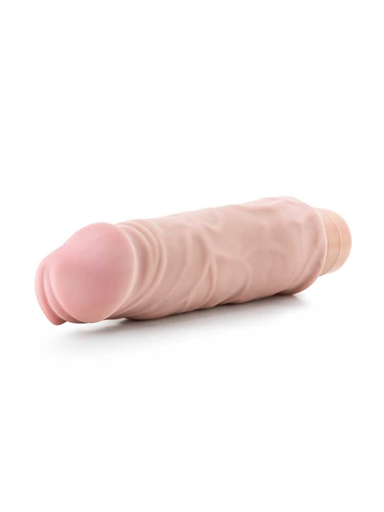 23.4cm X5 Plus Hard On Realistic Vibrator Vanilla Blush Novelties