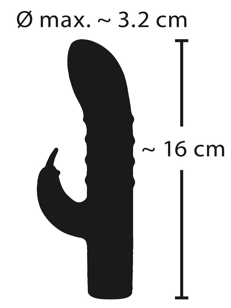 16.0cm Elegant Series Multispeed Silicone Rabbit Vibrator Orion