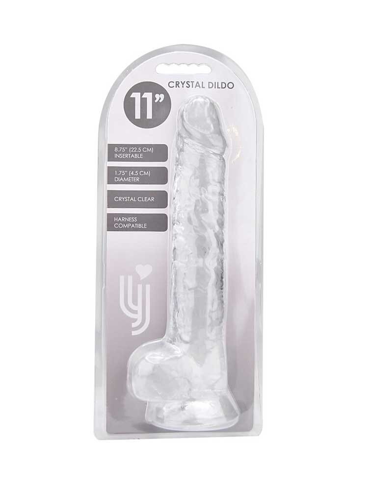 28.0cm Dildo with Balls Clear Loving Joy