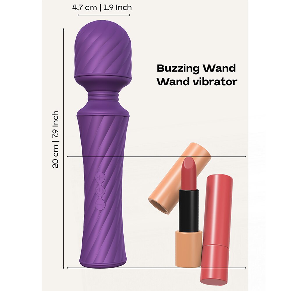20.0cm Buzzing Wand Love Vibrator Dream Toys