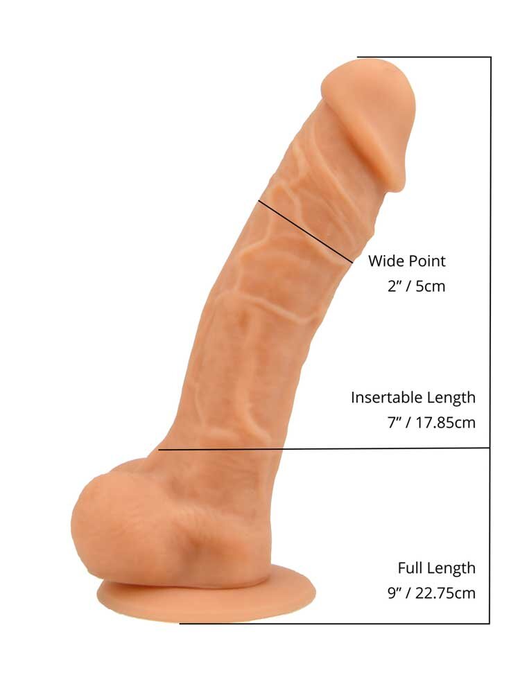 23.0cm Liquid Silicone Realistic Dildo Vanilla Loving Joy