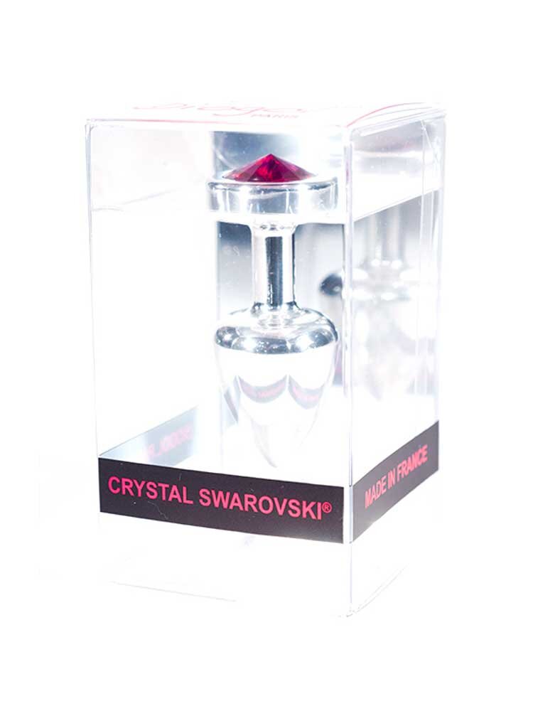 Anni Plug Silver/Pink 5.50cm Swarovski Crystal by Diogol