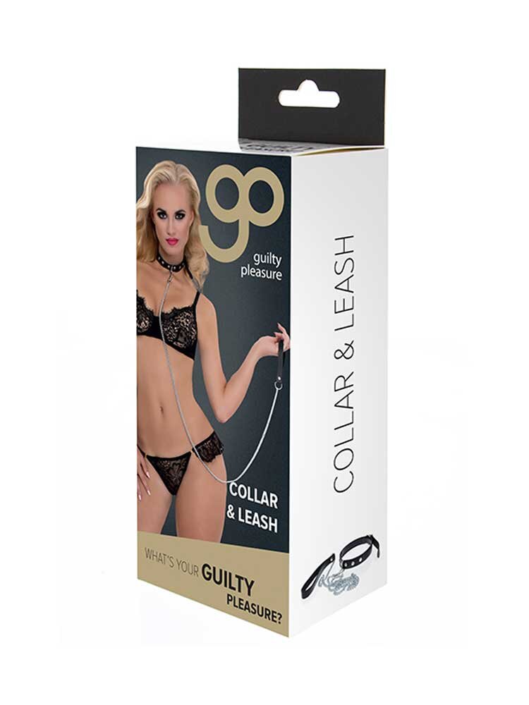 Leather Collar & Leash by Guilty Pleasure