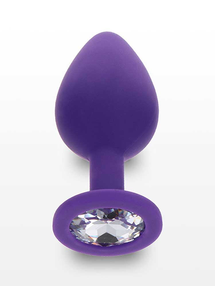 Diamond Booty Jewel Clear Medium Purple by ToyJoy