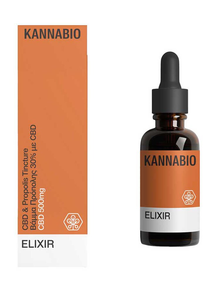 Elixir Βάμμα Πράπολης 30% με CBD 500mg Kannabio