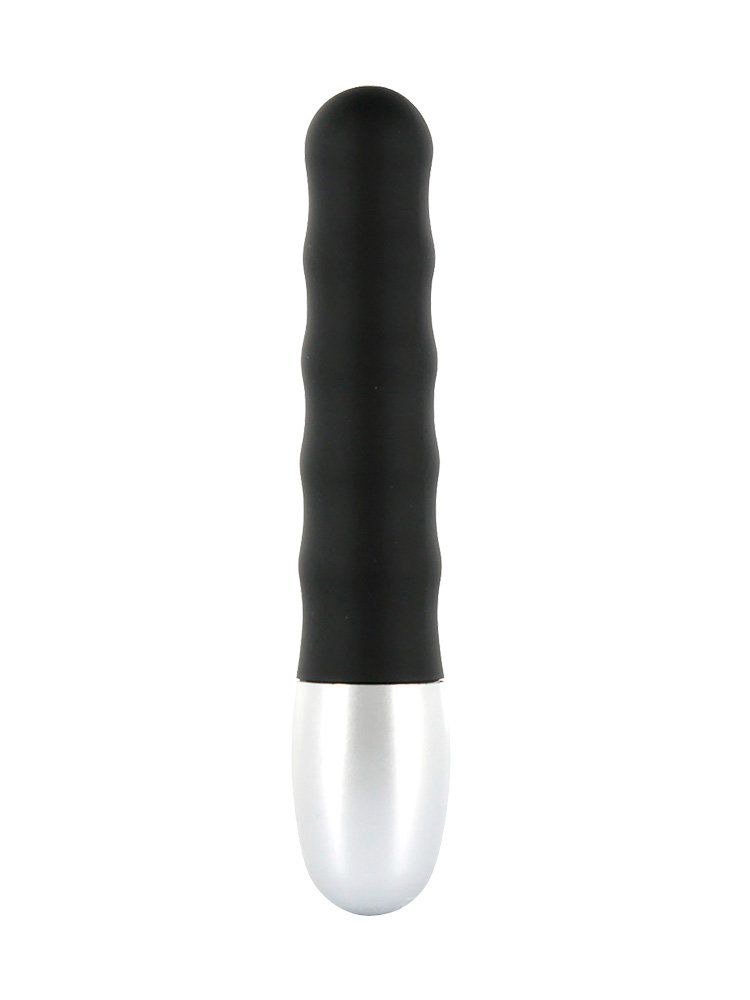Discretion Ribbed Vibrator Black by Seven Creations